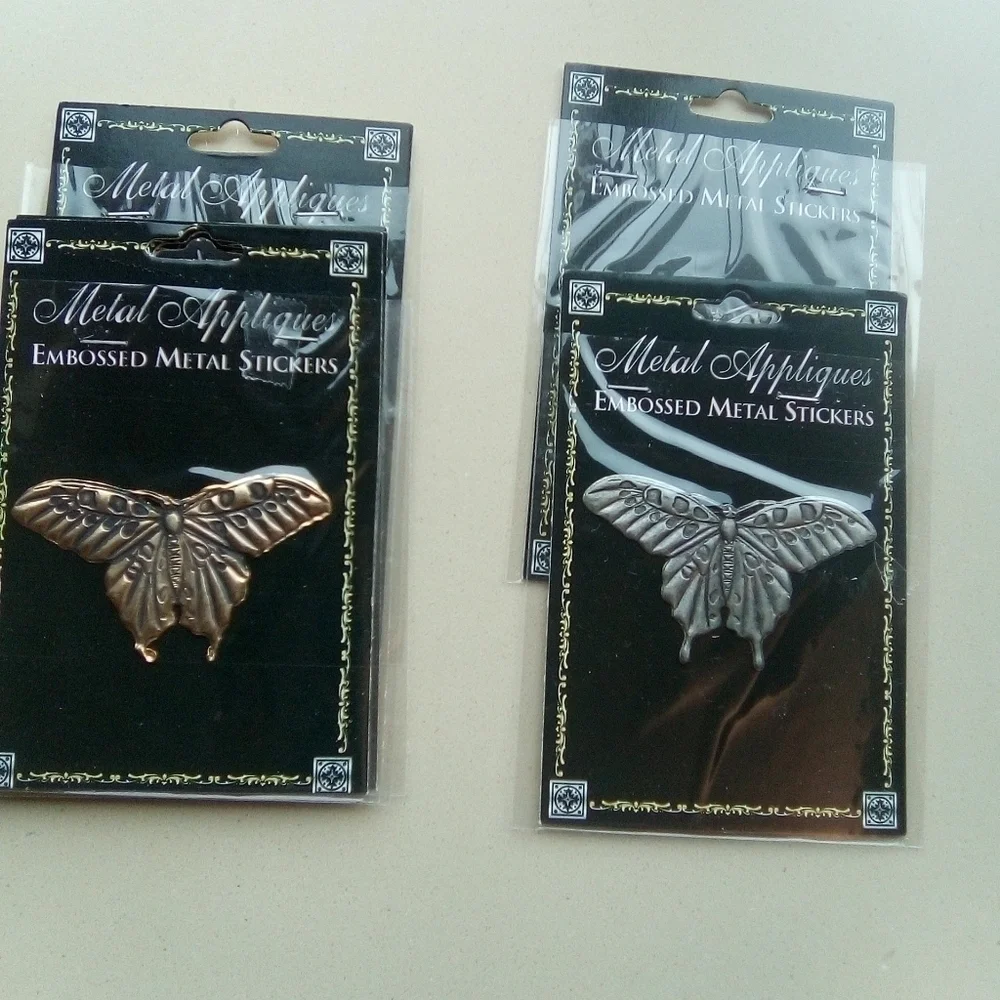 Metal embossed stickers. 15  total. NWOT. - Picture 2 of 8